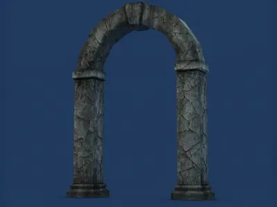 Ancient Stone Portal 3D Model 3D model