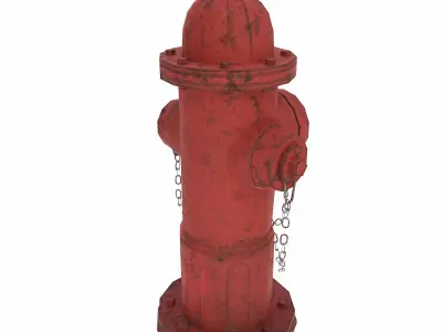 Water Hydrant lowpoly 3d model Free low-poly 3D model