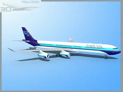 Falcon3D A340-600 First Air 3D model