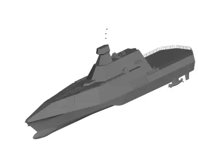Navy 1 ship 3D model