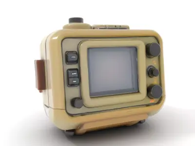 Retro Military Device Model Pack Low-poly 3D model