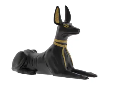 Egyptian God Anubis Dog Free low-poly 3D model