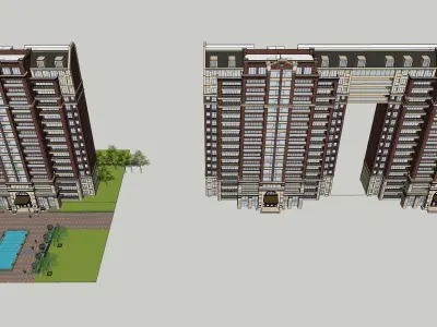 Sketchup Residential Complex N5 3D model