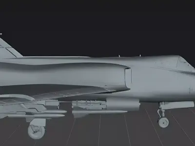 Convair F106 Delta Dart Interceptor Fighter Jet STL Model 3D print model