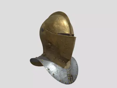 Corinthian Battle Helmet 3D model