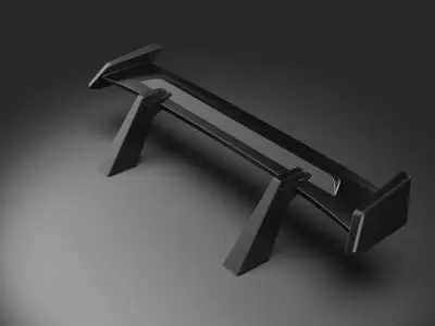 spoiler car tuning combo 3D model