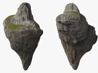Soaring Highland Rock 3D model
