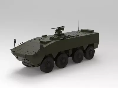 APC Partia 8x8 AMV 3D model