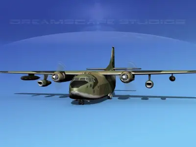 Fairchild C-123K Provider V05 3D model