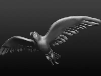 bald eagle 3D model
