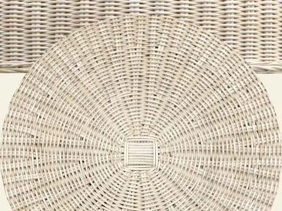 SobaChoko rattan stool Free 3D model