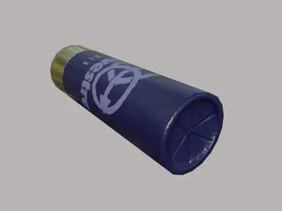 12 gauge slug Low-poly 3D model