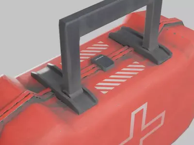 Survival medkit Low-poly 3D model