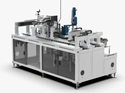 Automatic Radium Welding Loading and Unloading Machine 3D model