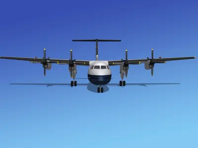Dehavilland DHC-7 Charter Southeast 3D model