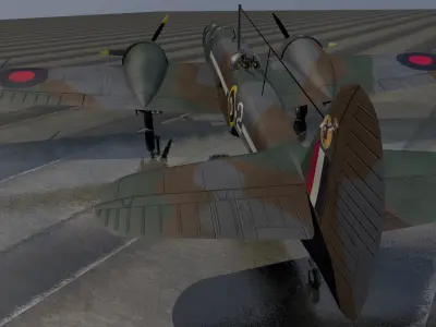 Martin 167 Maryland Mk-1 3D model