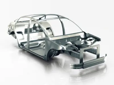 Car Frame Vray Ready 3d model 3D model