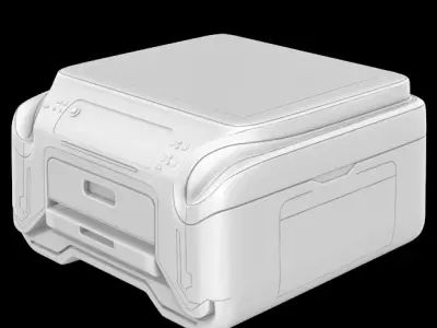 White Inkjet Printer 3D model