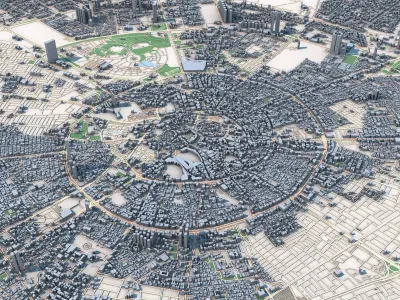 Erbil City Iraqi Kurdistan 3D model