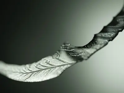 Ornate Karambit Knife 3D Model 3D model