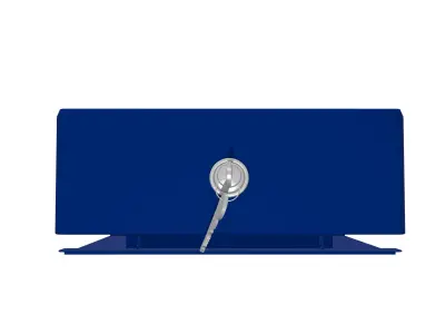 Metal Lock Box Low-poly 3D model