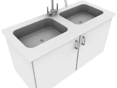 Commercial Sink 3D model