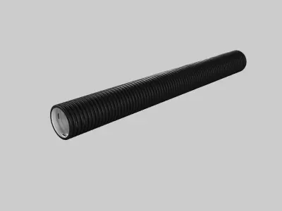 Corrugated drainage pipes KORSYS highpoly 3D model