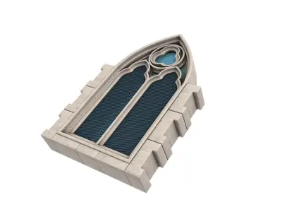 Gothic Window 3D model