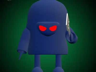 The Hash slinging Slasher Creepy version 3D model