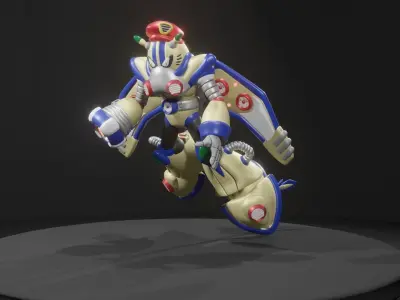 Jet Stingray Low-poly 3D model