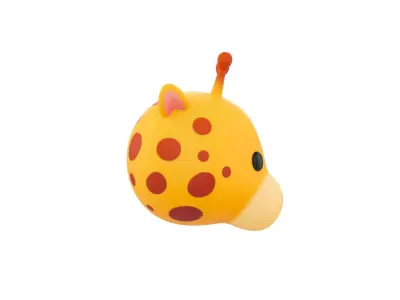 Prop162 Giraffe Head 3D model