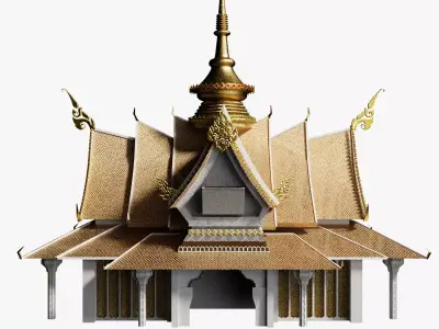 Thai Temple 3D model