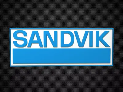 sandvik logo 3D model