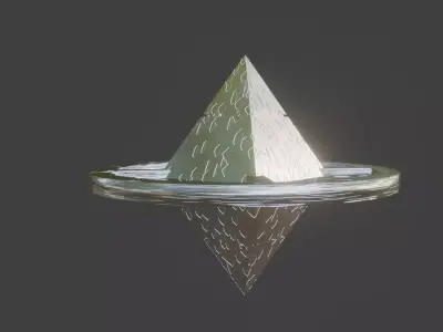 alien structure Low-poly 3D model