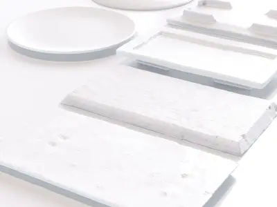 Japanese Tableware Set 7 Low-poly 3D model