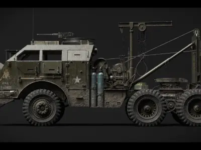 M25M26 Tank Transporter - Dragon Wagon Low-poly 3D model