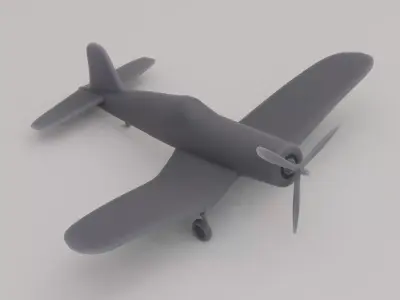 F4U Corsair 3D print model