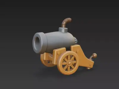 Stylized Medieval Catapult 3D Model Siege Weapon 3D model purchase