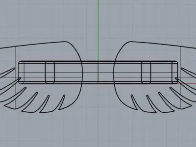 Wing ring Free 3D print model