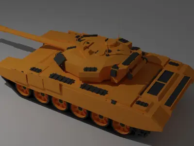Russian Military Vehicles Tank T90 Low-poly 3D model Low-poly 3D model