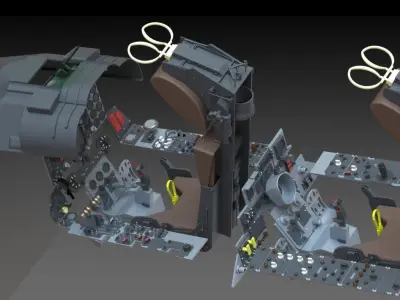 F4 Phantom Seat Martin Baker MK7 3D print model