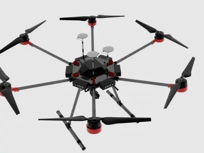 dji matrice 600 pro 3D model
