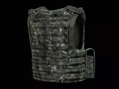 British Armed Forces - CQC Osprey MK4 Armoured Vest Low-poly 3D model