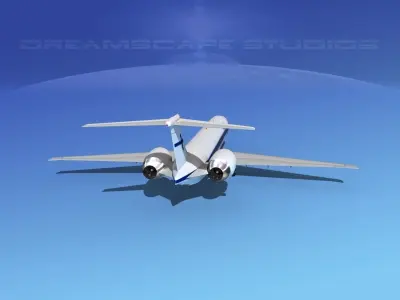 McDonnell Douglas MD-90 Finnair 3D model