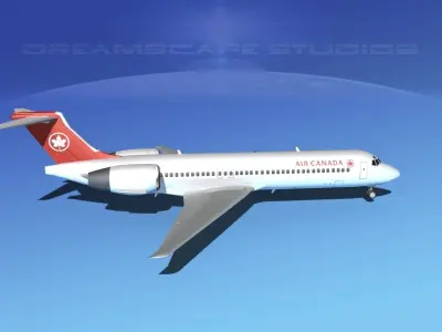 Boeing 717-200 Air Canada 1 3D model