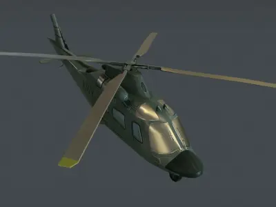 Agusta AW-109 Low-poly 3D model