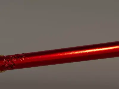 Bo Staff 3D Model Ornamental Martial Arts Weapon Low-poly 3D model