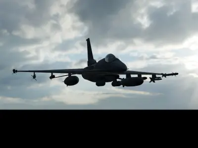 Fighter jet 3D model 3D model