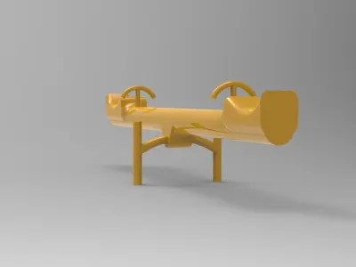 Seesaw snow shovel 3D model