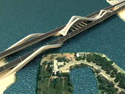 Sheikh Zayed Bridge 3D model
